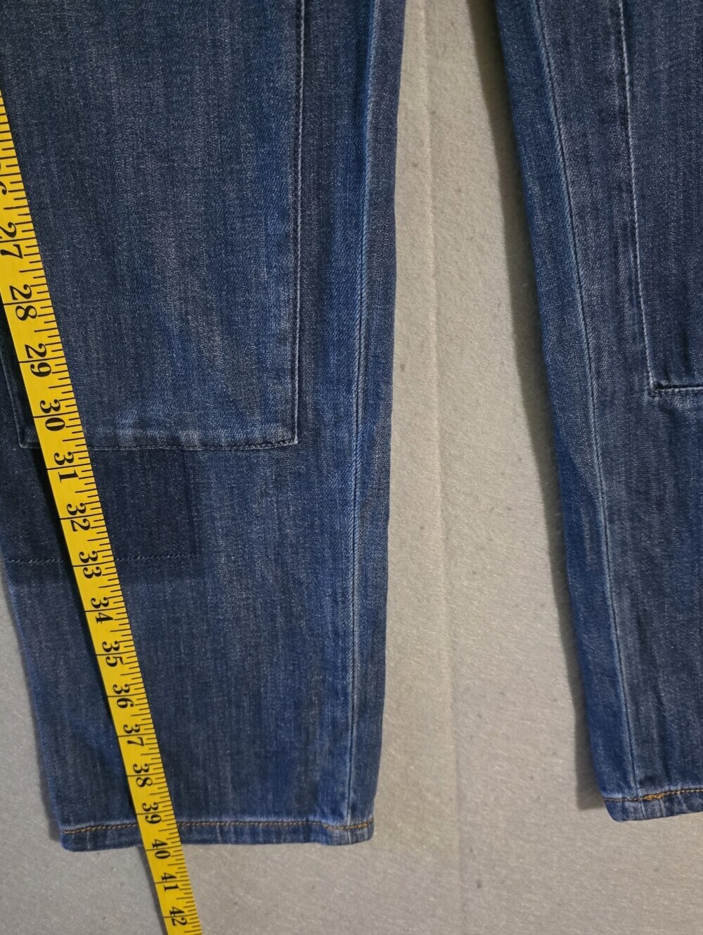 Pilcro And The Letterpress Anthropologie Patchwork Carpenter Jeans Size 28 - Picture 5 of 11